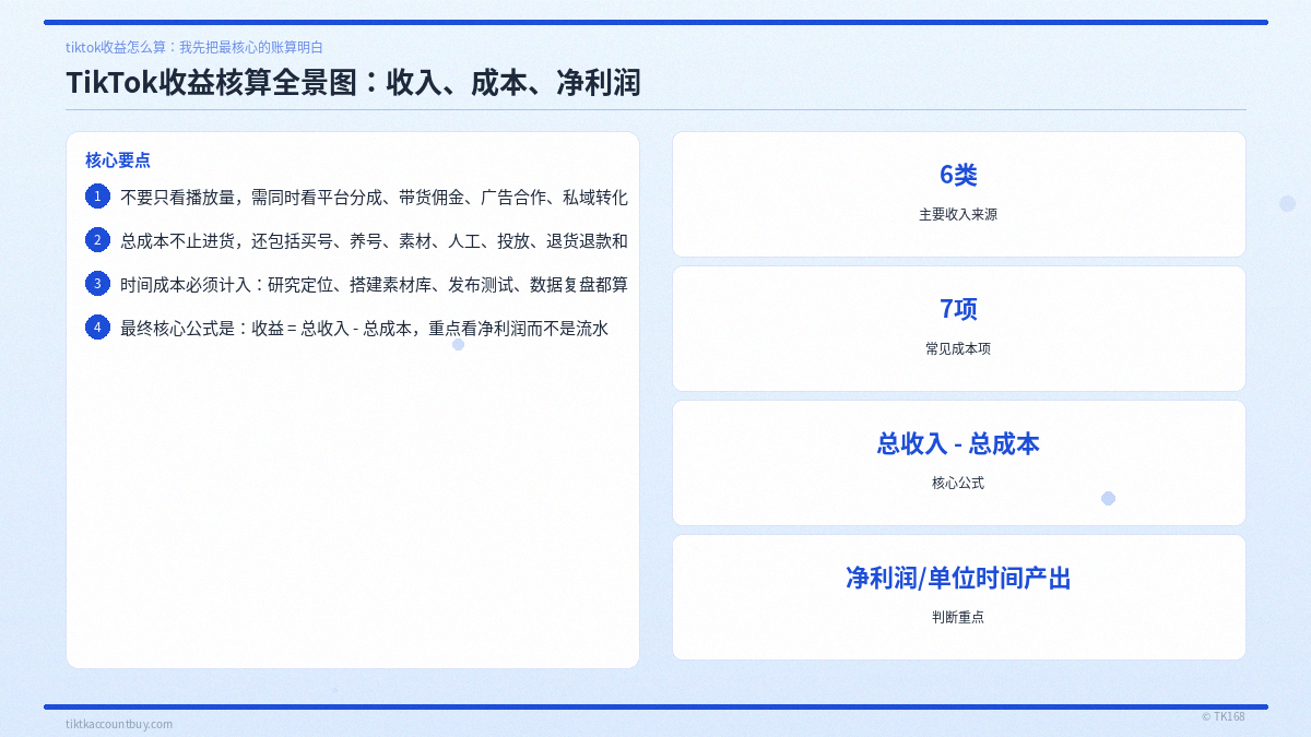 tiktok收益怎么算指南：涨粉技巧与变现方法