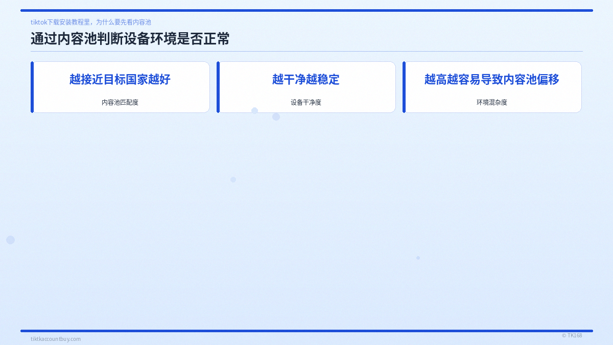 通过内容池判断设备环境是否正常